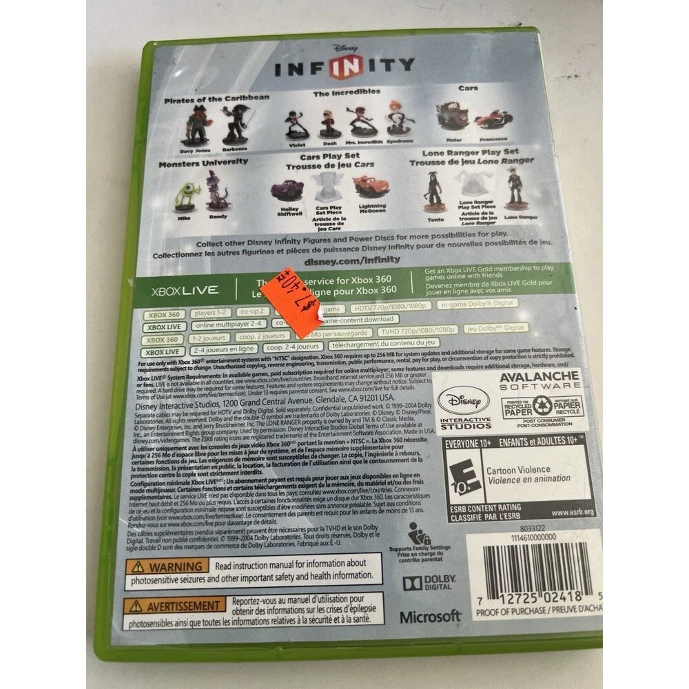 (, Works 100%) Disney Infinity - Microsoft Xbox 360 Tested Authentic